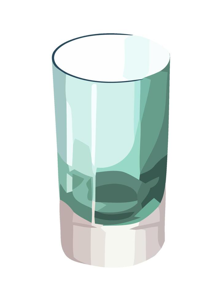 A crystal wine glass, celebration and freshness icon isolated vector