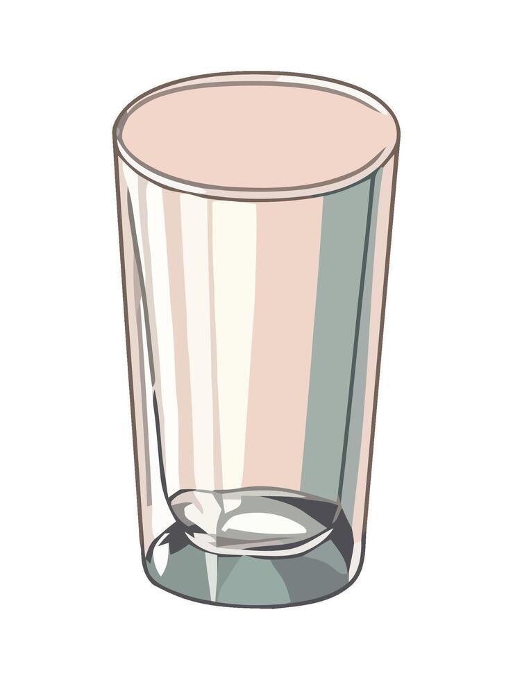 drink glass empty icon isolated vector