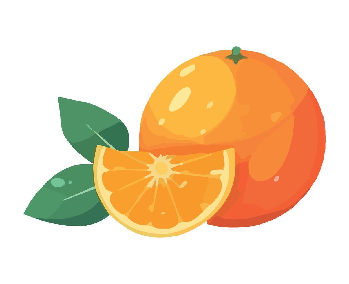 Juicy citrus fruits symbolize healthy summer eating icon isolated vector