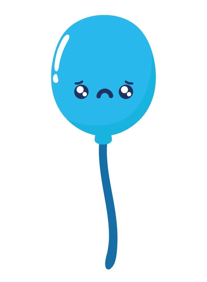 blue monday balloon illustration isolated vector