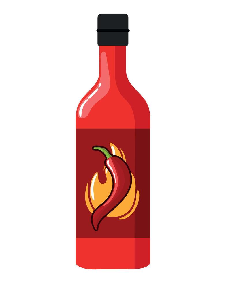 international hot and spicy food day sauce ingredient illustration vector