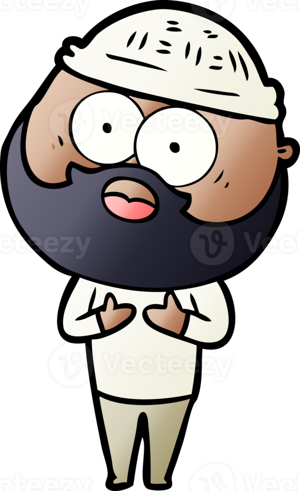 cartoon bearded man drawing png