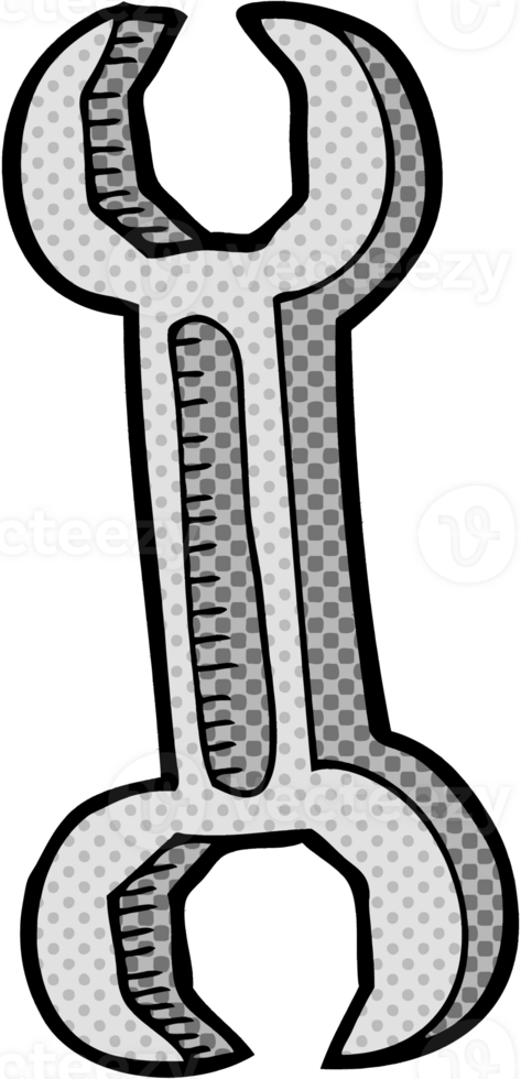 cartoon spanner drawing png