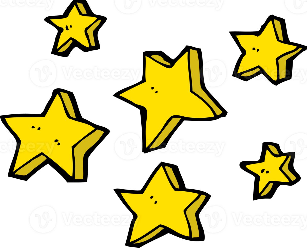 cartoon stars drawing png