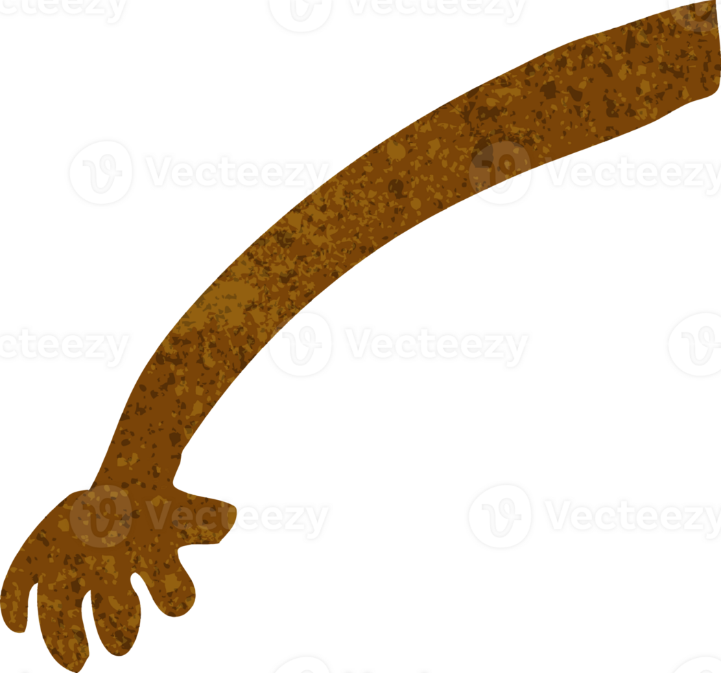 cartoon arm drawing png