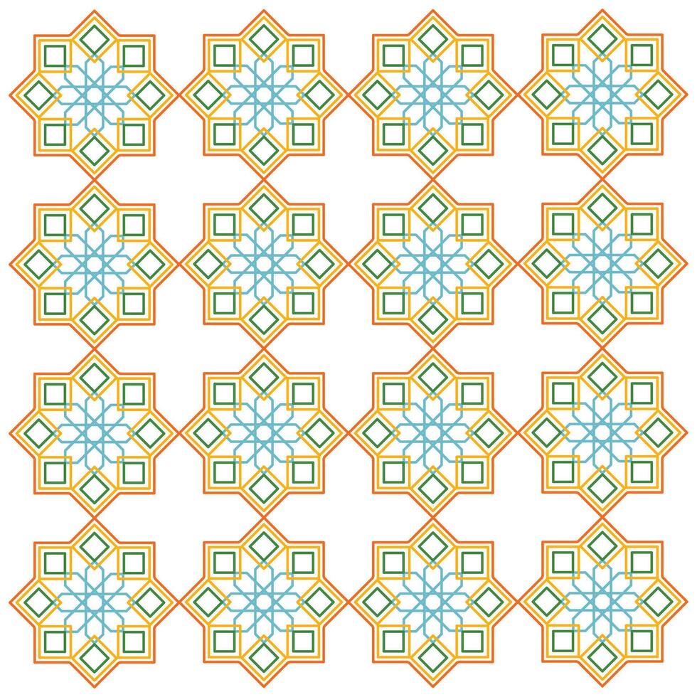Seamless pattern with arabic geometric ornament. illustration of religious ornaments for many design purposes. Design digital illustration elements religious ornament vector