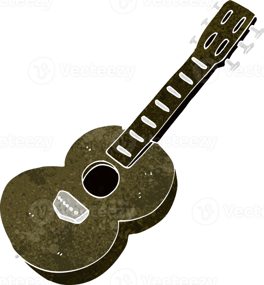 cartoon guitar drawing png