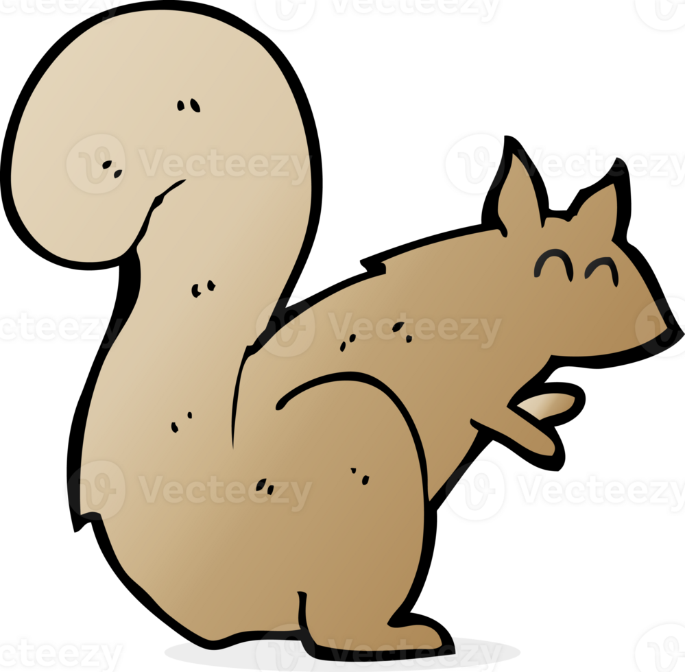 cartoon squirrel drawing png