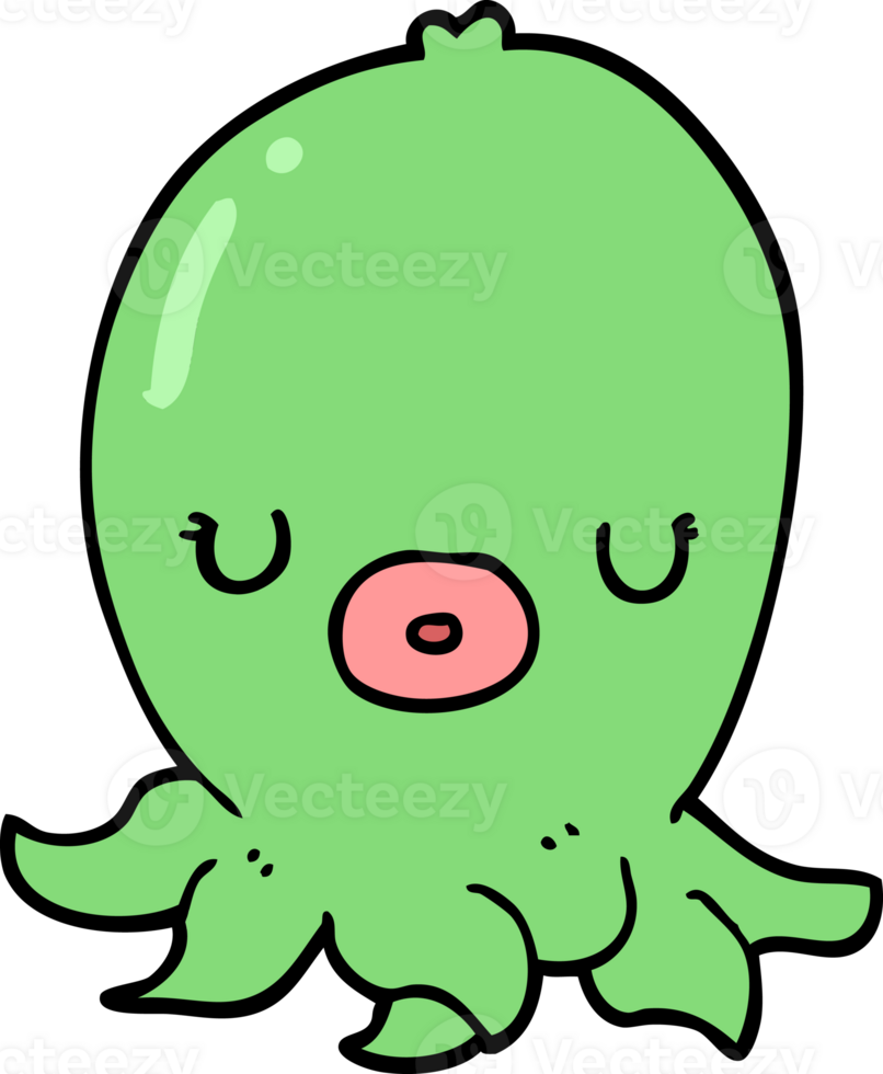 cartoon octopus drawing png