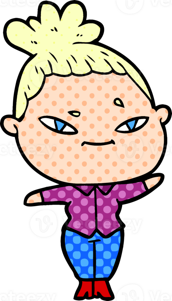 cartoon woman drawing png