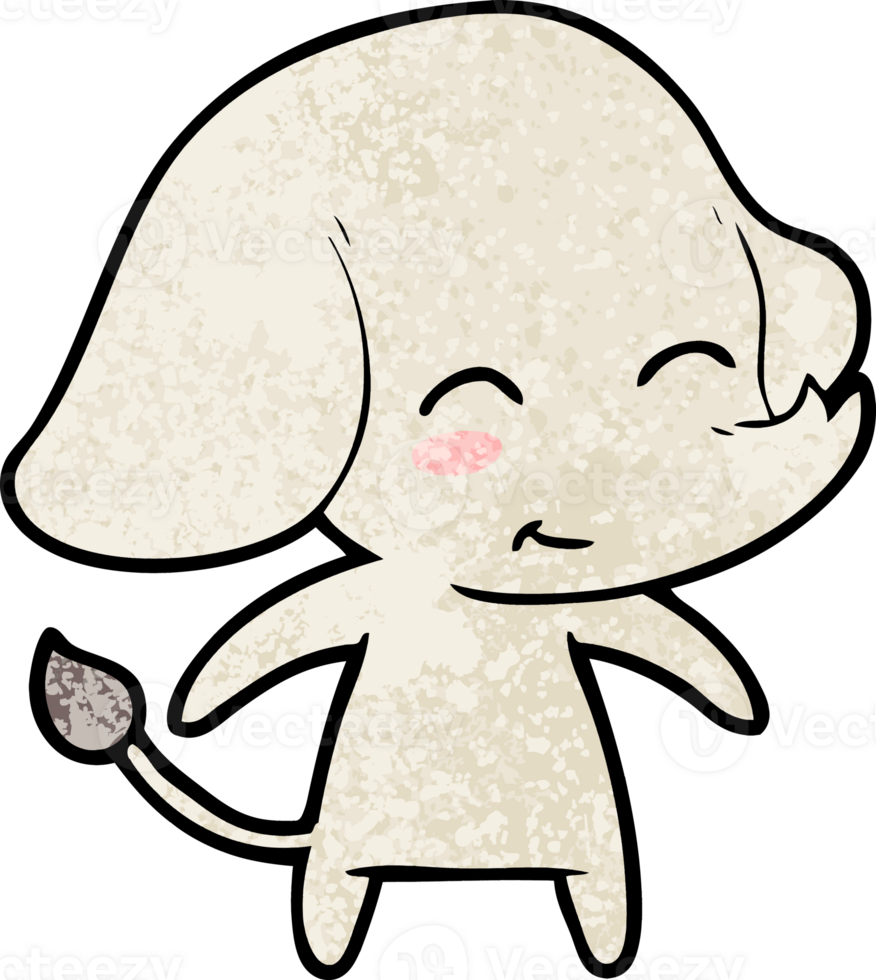 cute cartoon elephant drawing png