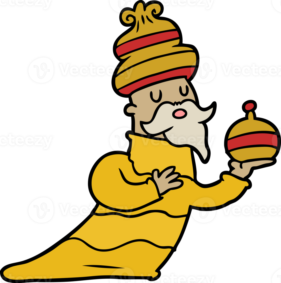 one of three wise men cartoon drawing png