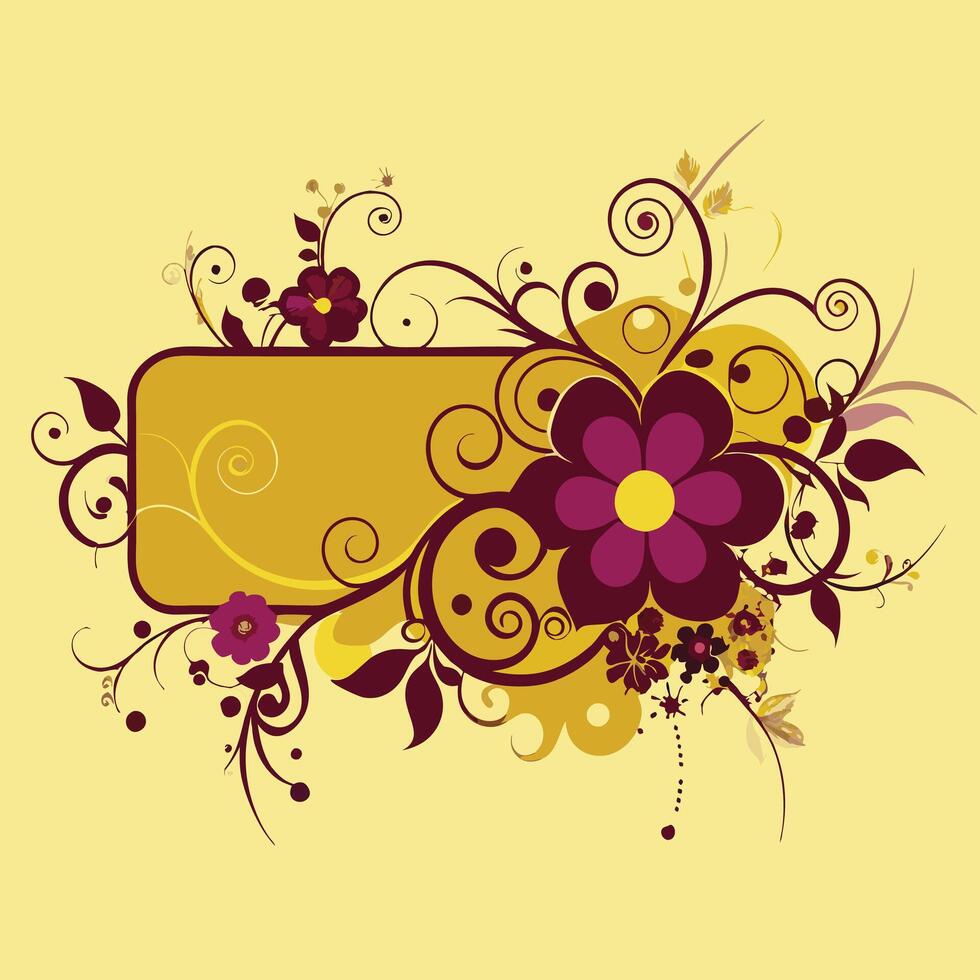 Floral background design illustration vector