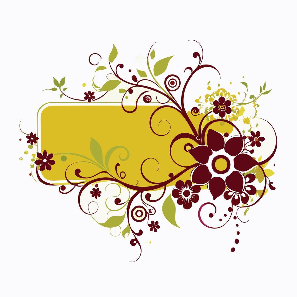 Floral background design illustration vector