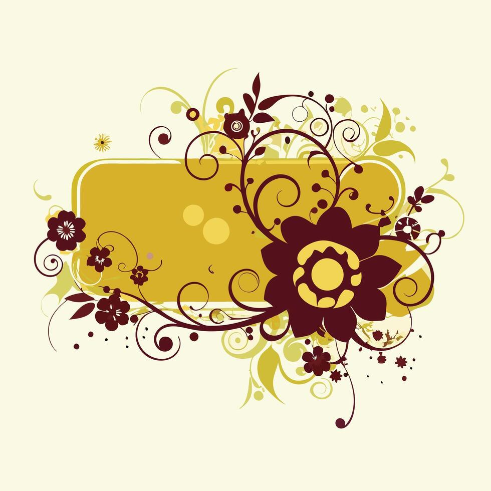Floral background design illustration vector