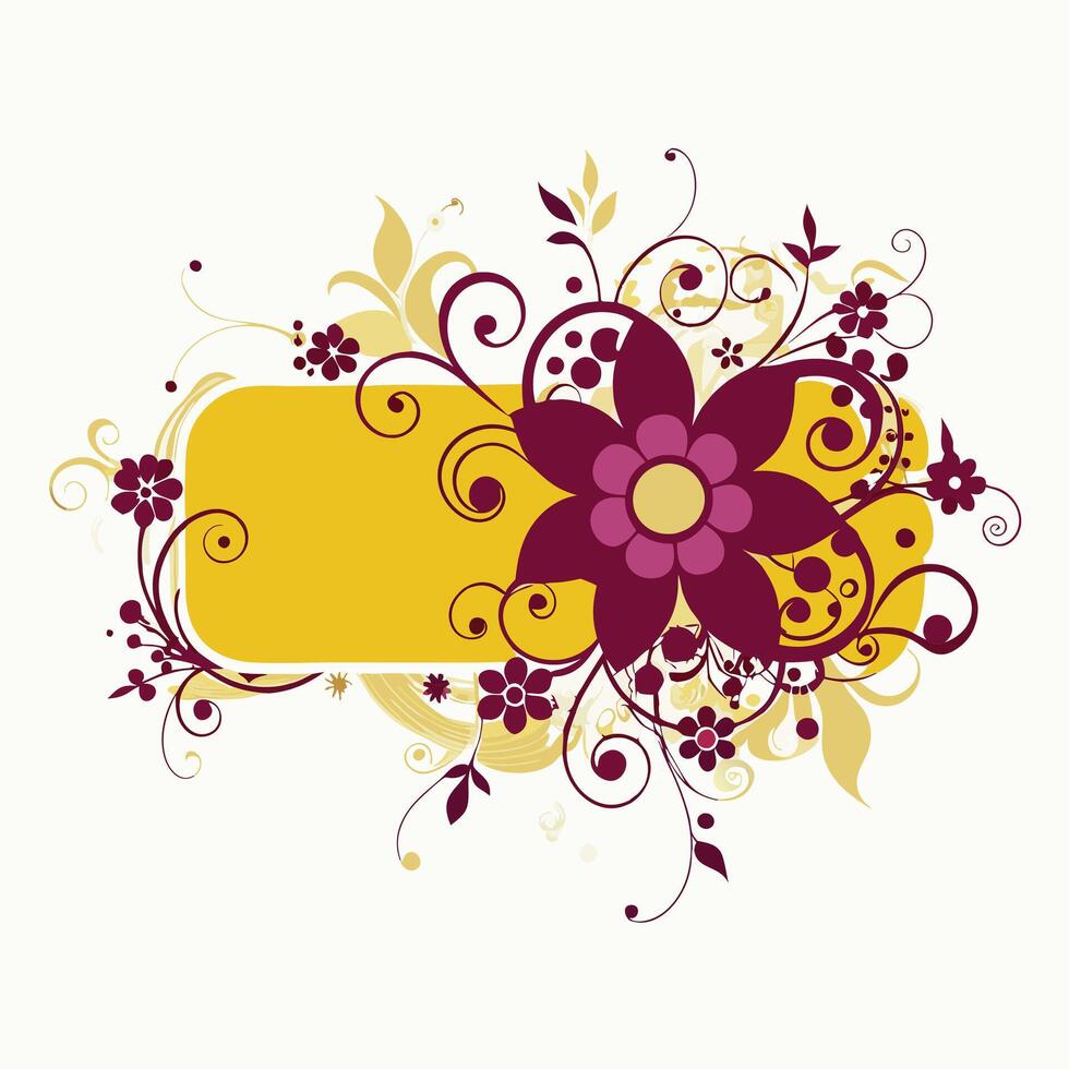 Floral background design illustration vector