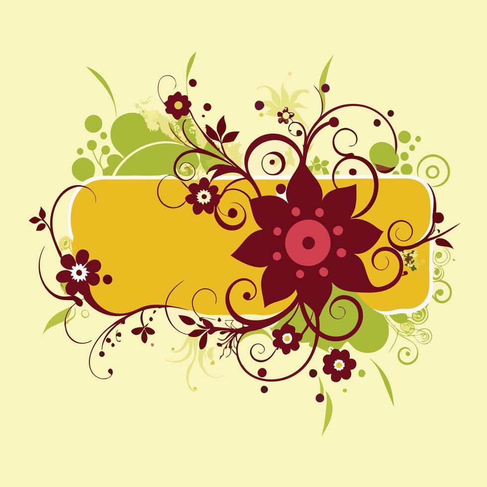 Floral background design illustration vector