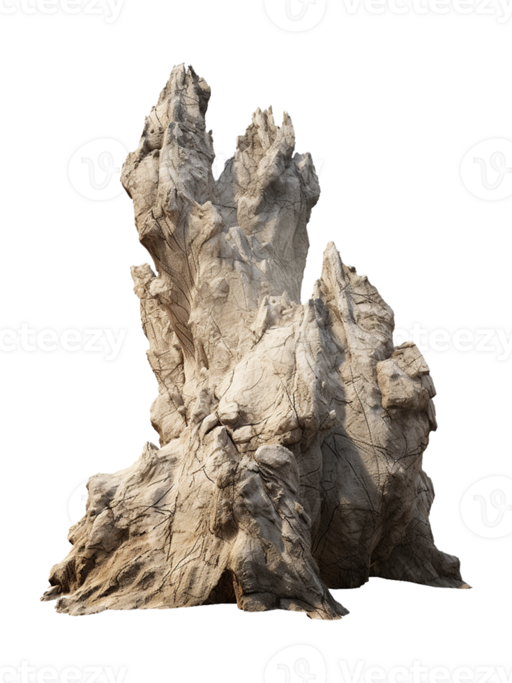 Spike Rock Formation Set Isolated on Transparent Background png