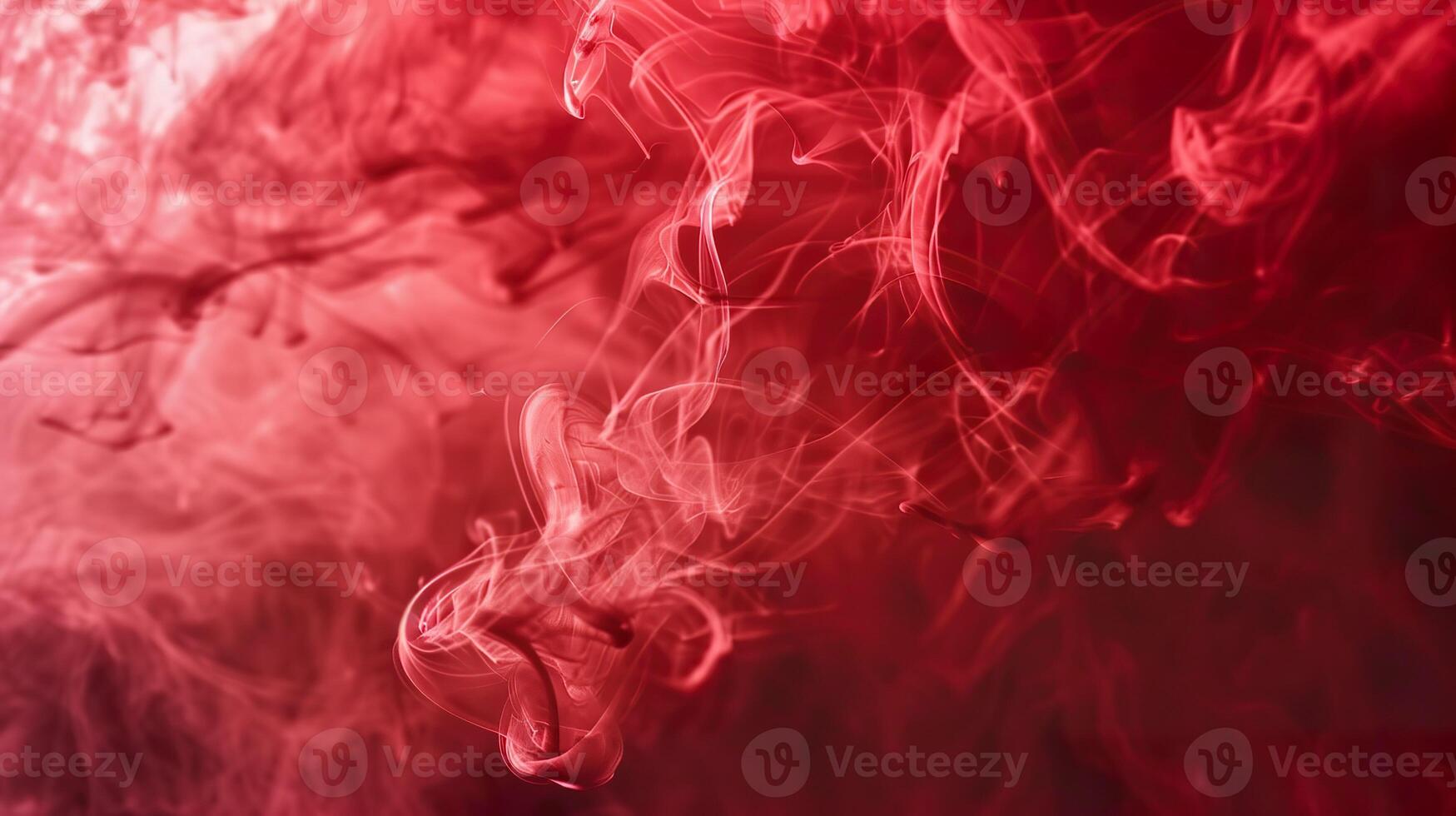 Abstract liquid smoke background. Red color ink dynamic motion background photo