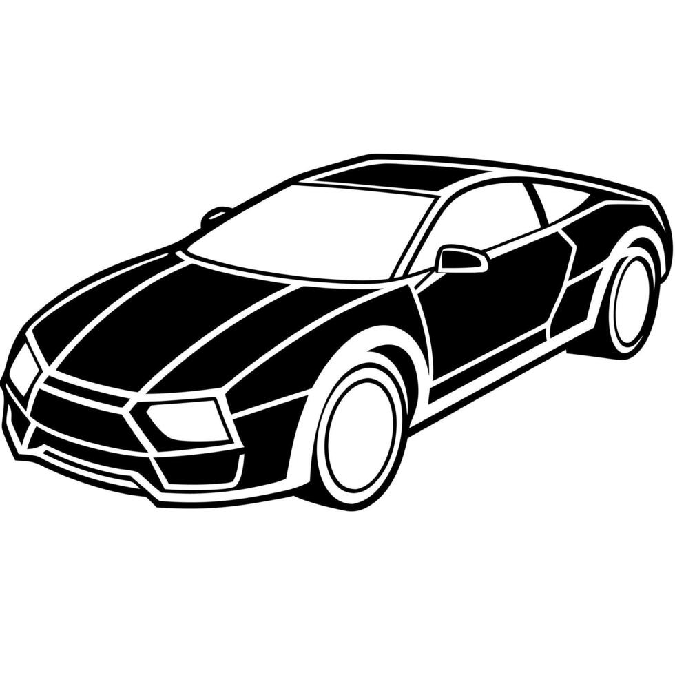 Modified car coloring pages vector