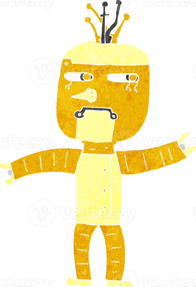 cartoon robot drawing png