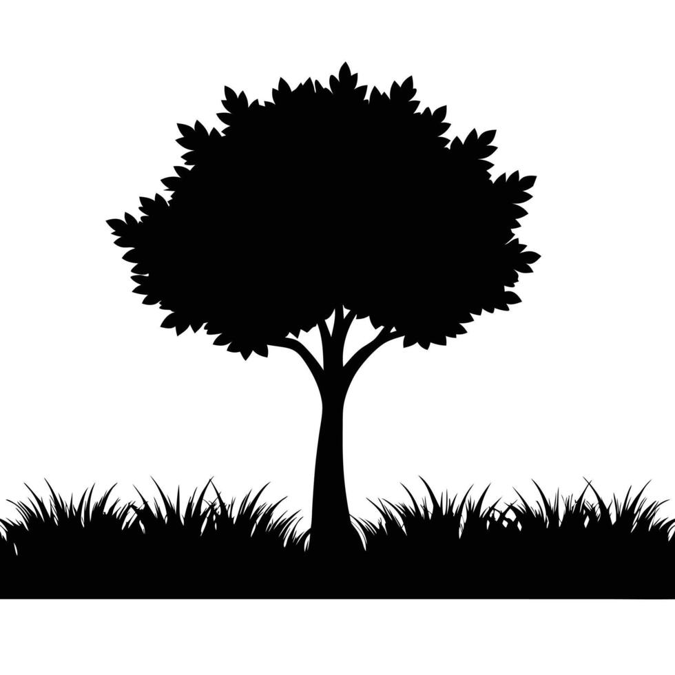 Tree sketch art illustration white background vector