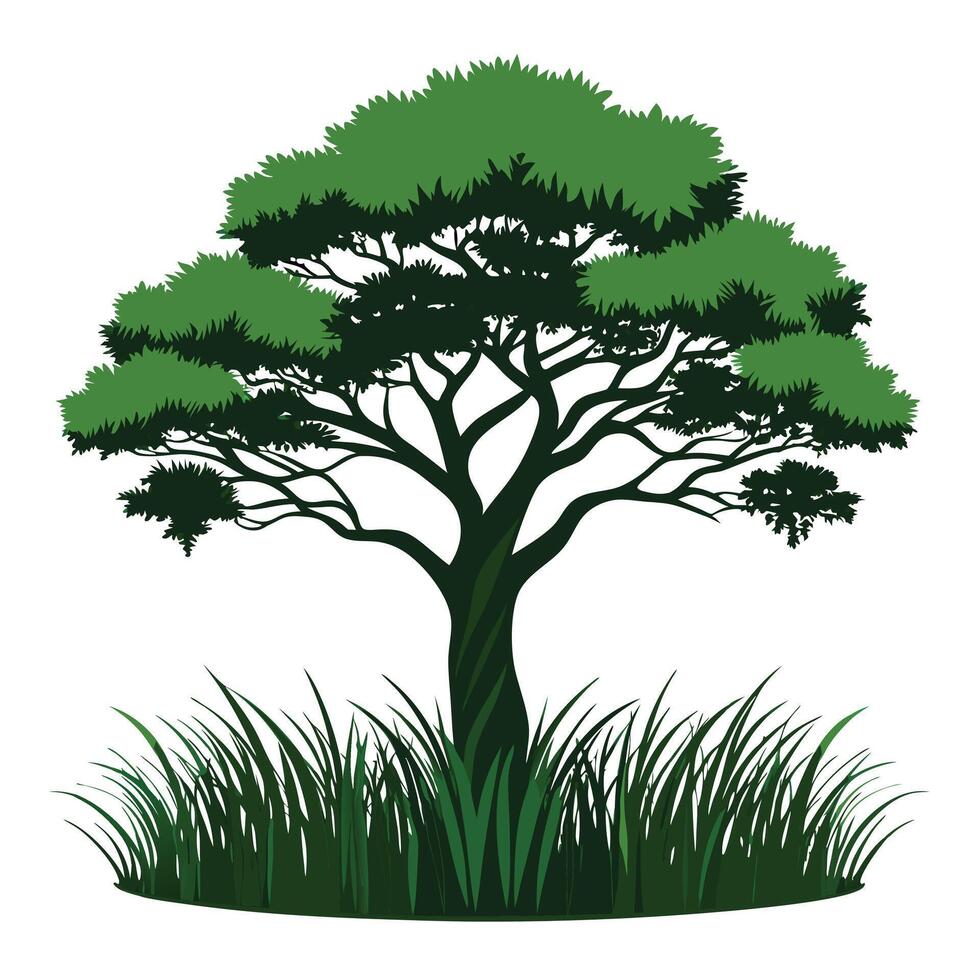 Tree sketch art illustration white background vector