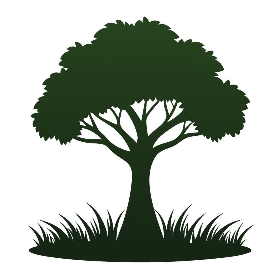 Tree sketch art illustration white background vector