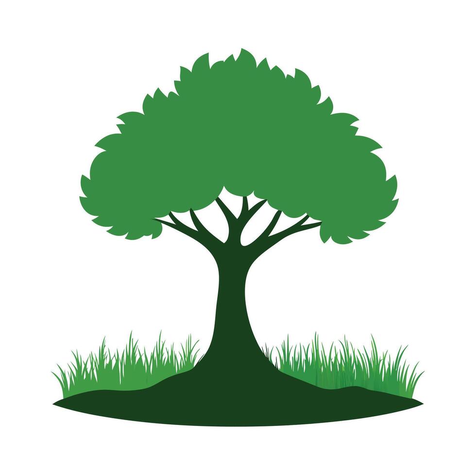 Tree sketch art illustration white background vector