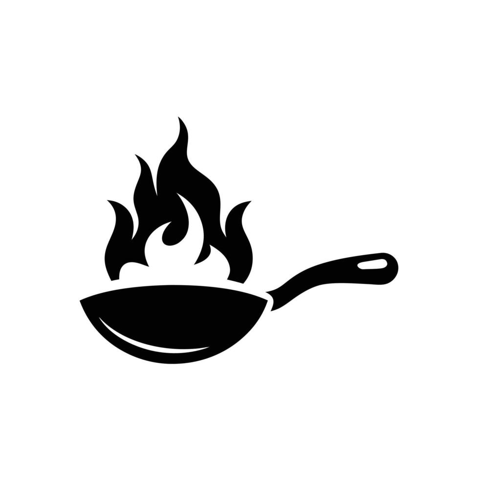 Fire flame black silhouette sketch art illustration vector