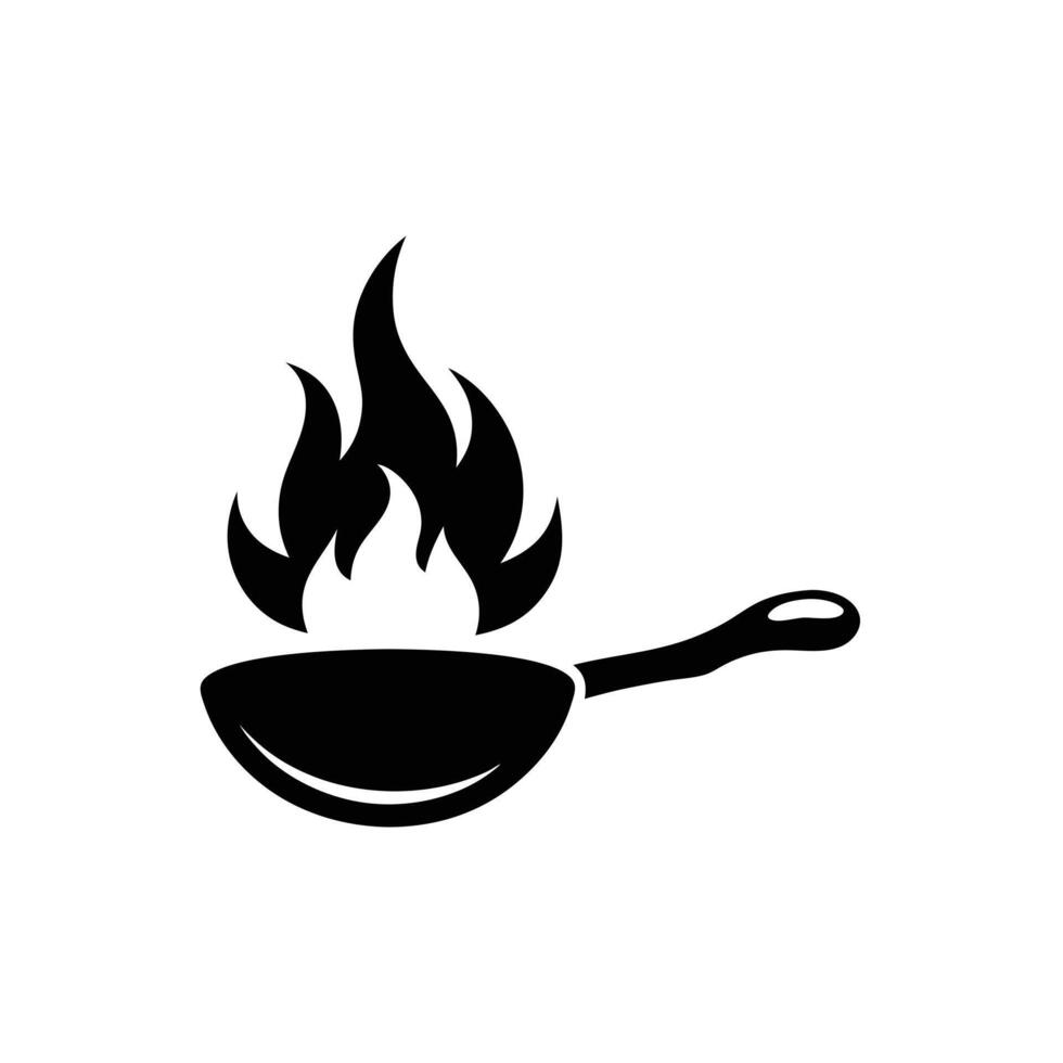 Fire flame black silhouette sketch art illustration vector