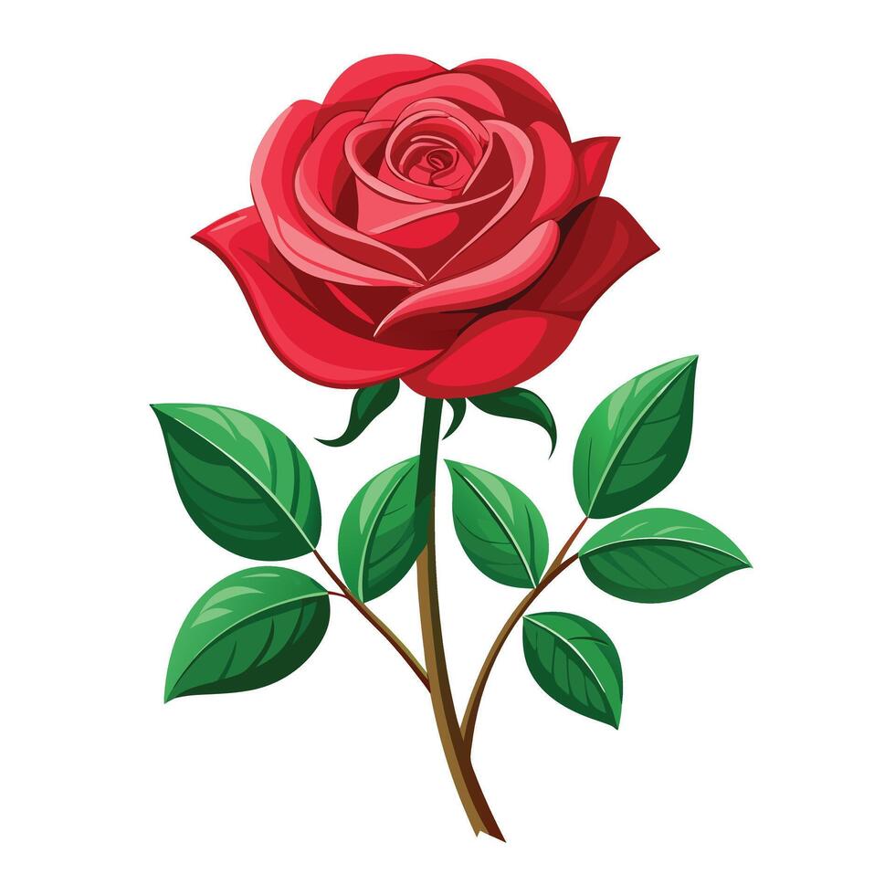 Rose flower sketch art illustration vector