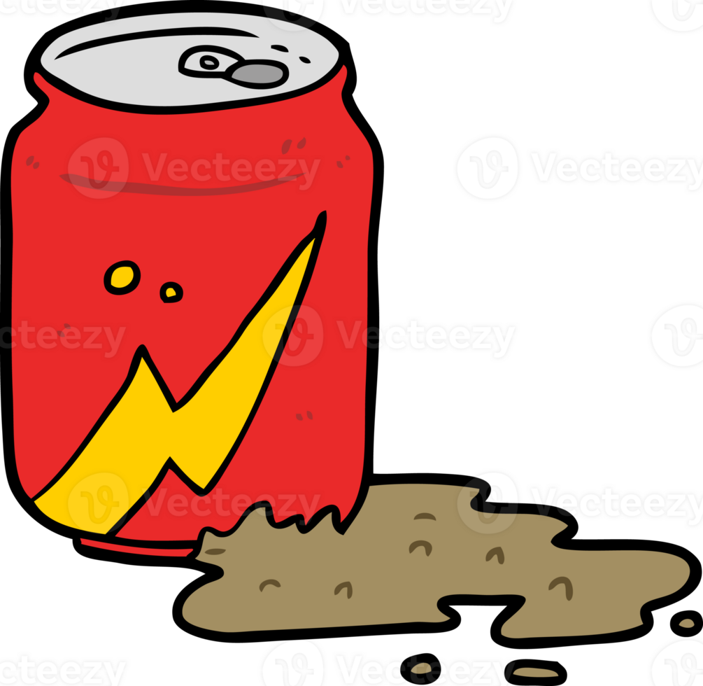 cartoon can of soda drawing png