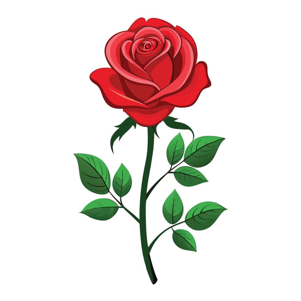 Rose flower sketch art illustration vector