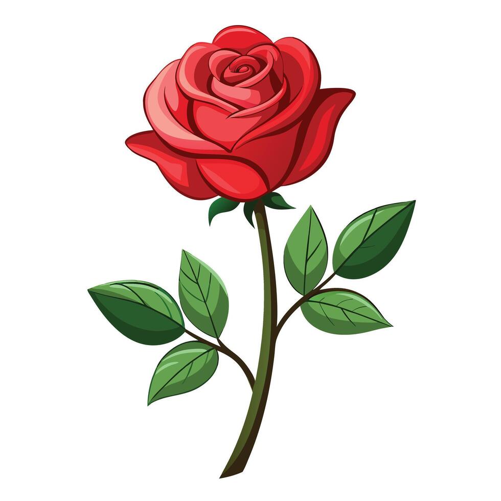 Rose flower sketch art illustration vector
