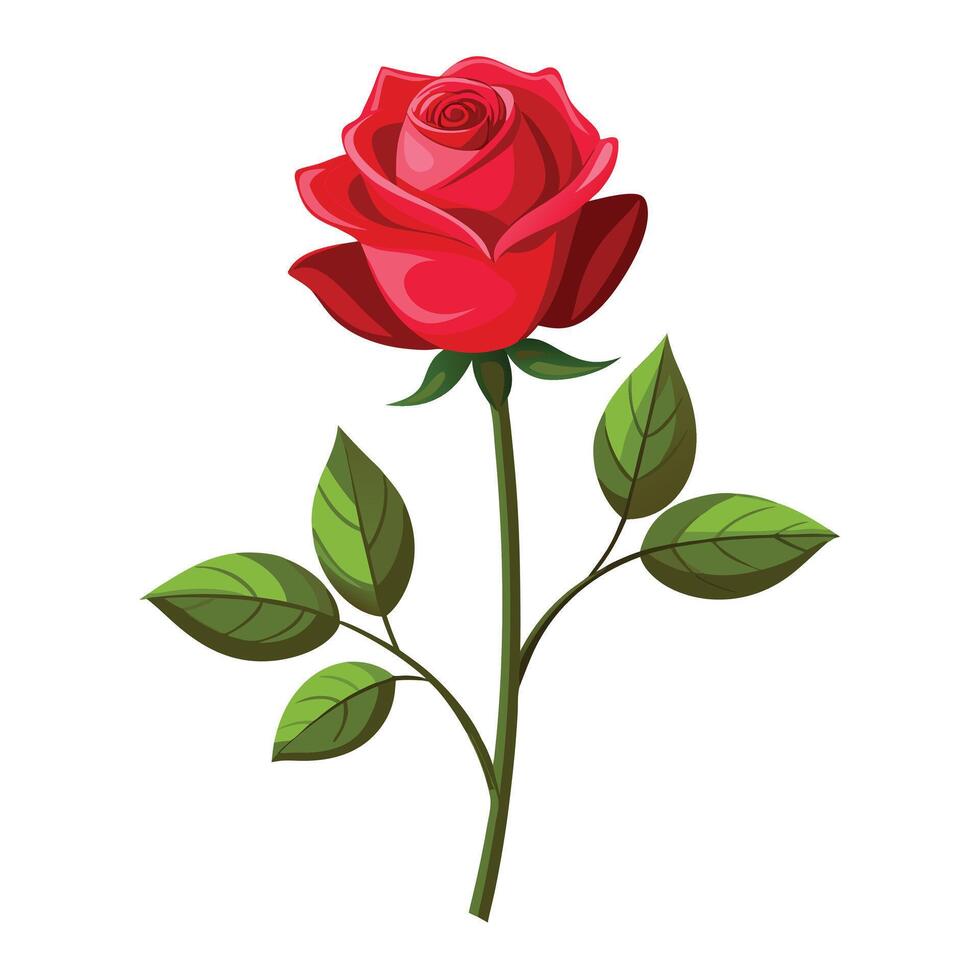 Rose flower sketch art illustration vector