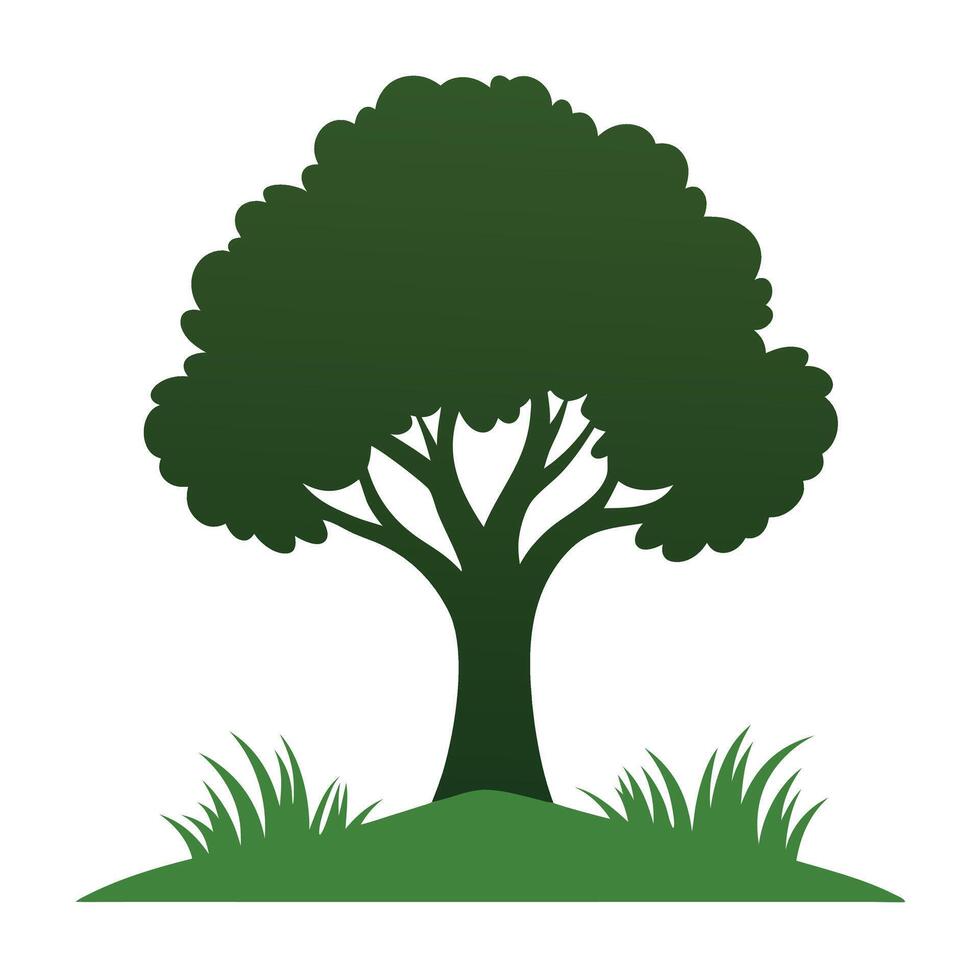 Tree sketch art illustration white background vector