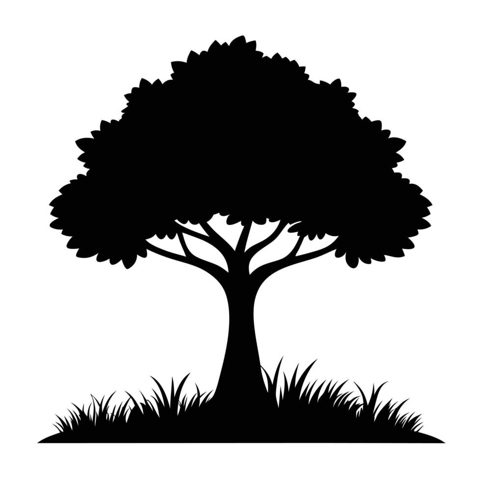 Tree sketch art illustration white background vector