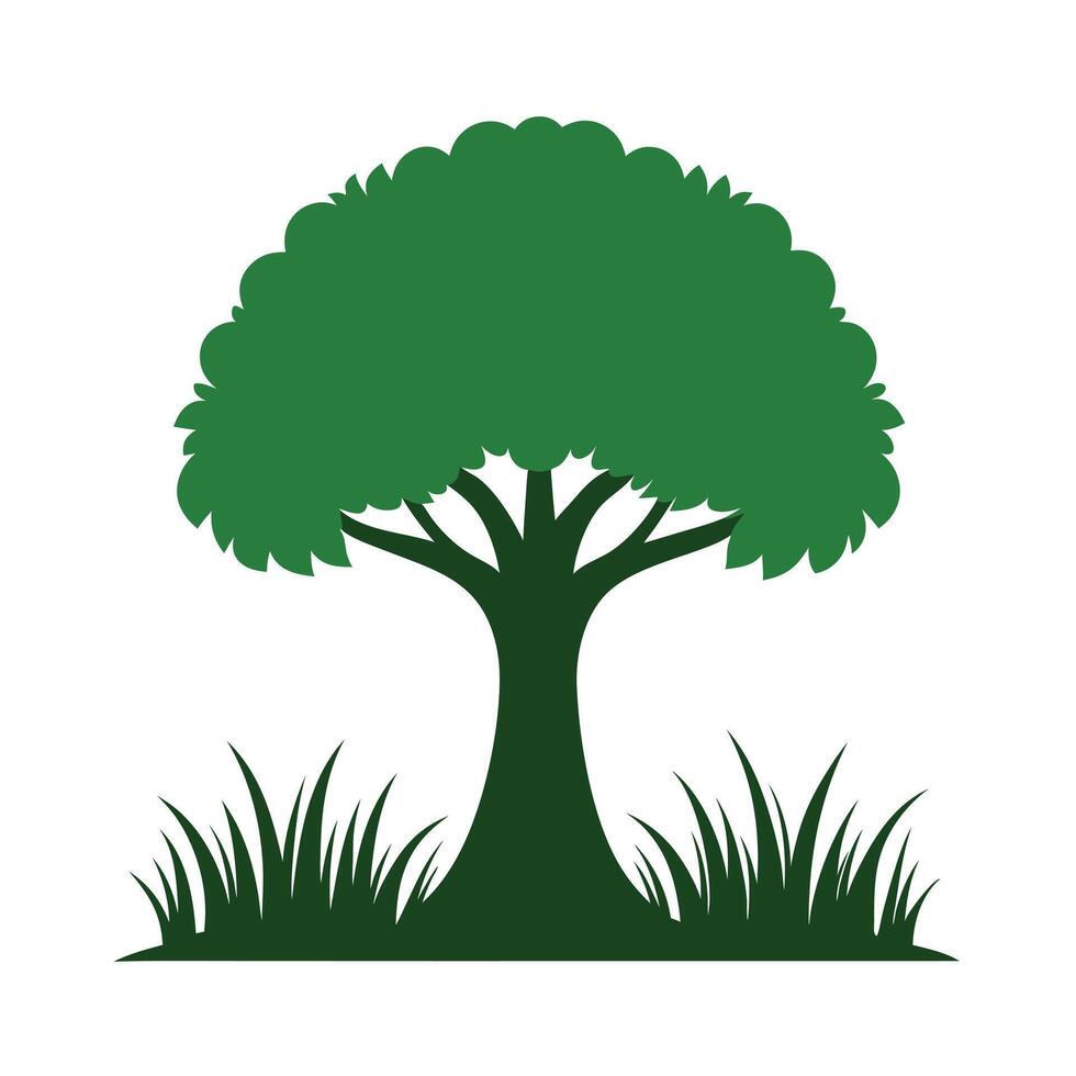 Tree sketch art illustration white background vector