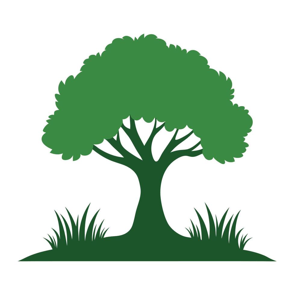 Tree sketch art illustration white background vector