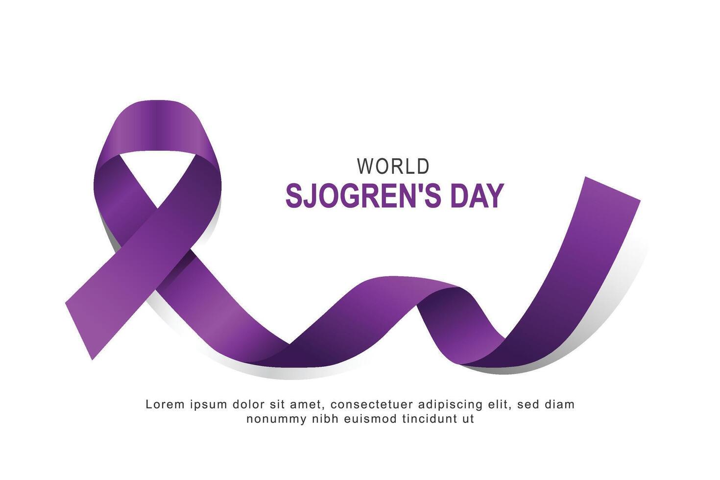 World Sjogrens Day background. vector
