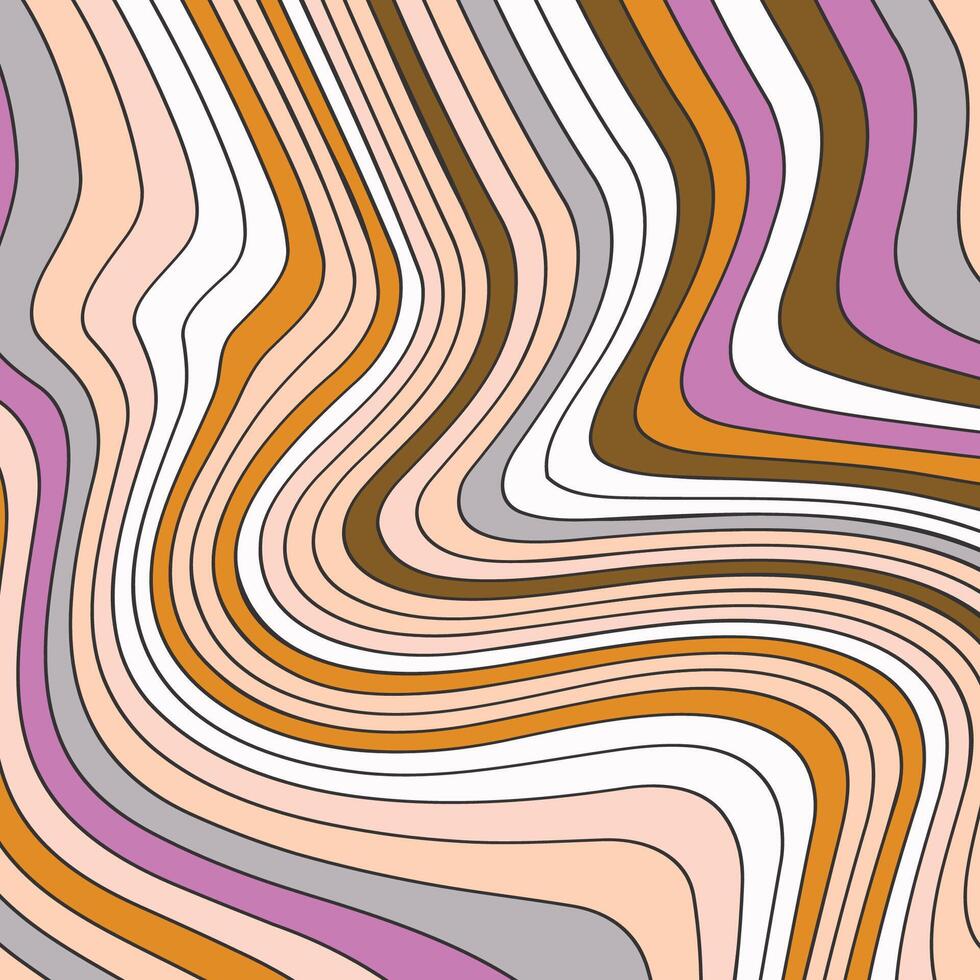 Psychedelic groovy background. Colorful abstract background. vector