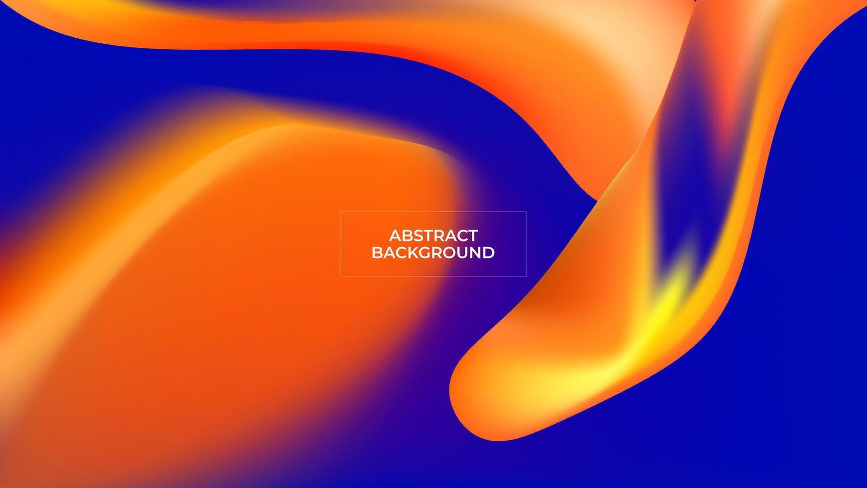 ABSTRACT BACKGROUND ELEGANT BLUE ORANGE GRADIENT MESH SMOOTH LIQUID COLORFUL DESIGN TEMPLATE GOOD FOR MODERN WEBSITE, WALLPAPER, COVER DESIGN vector