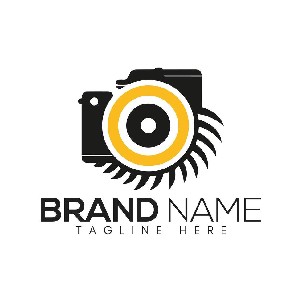 Abstract Photography Camera Logo Design Template vector