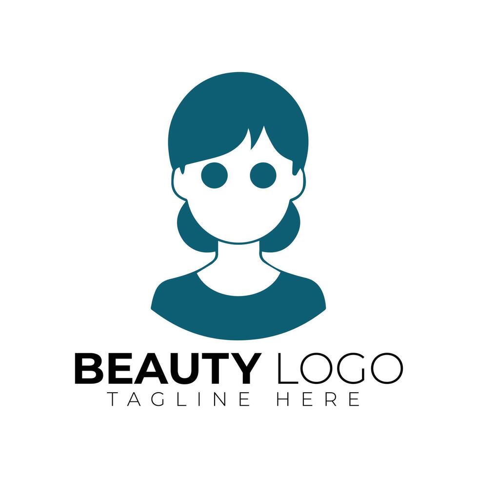 Abstract Woman Beauty Salon Logo Design Template vector