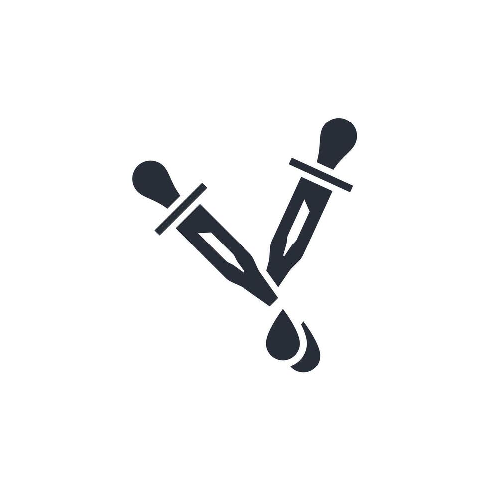 Pipette icon. .Editable stroke.linear style sign for use web design,logo.Symbol illustration. vector