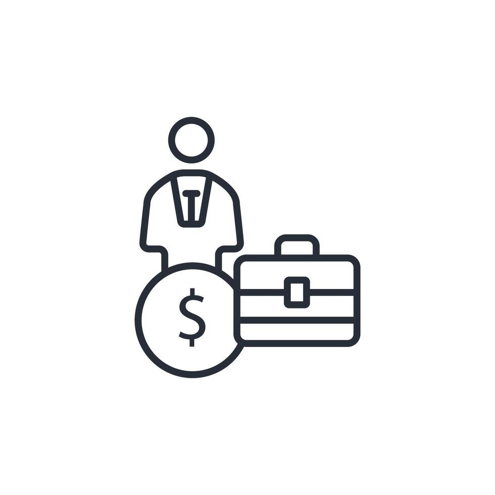 income tax icon. .Editable stroke.linear style sign for use web design,logo.Symbol illustration. vector
