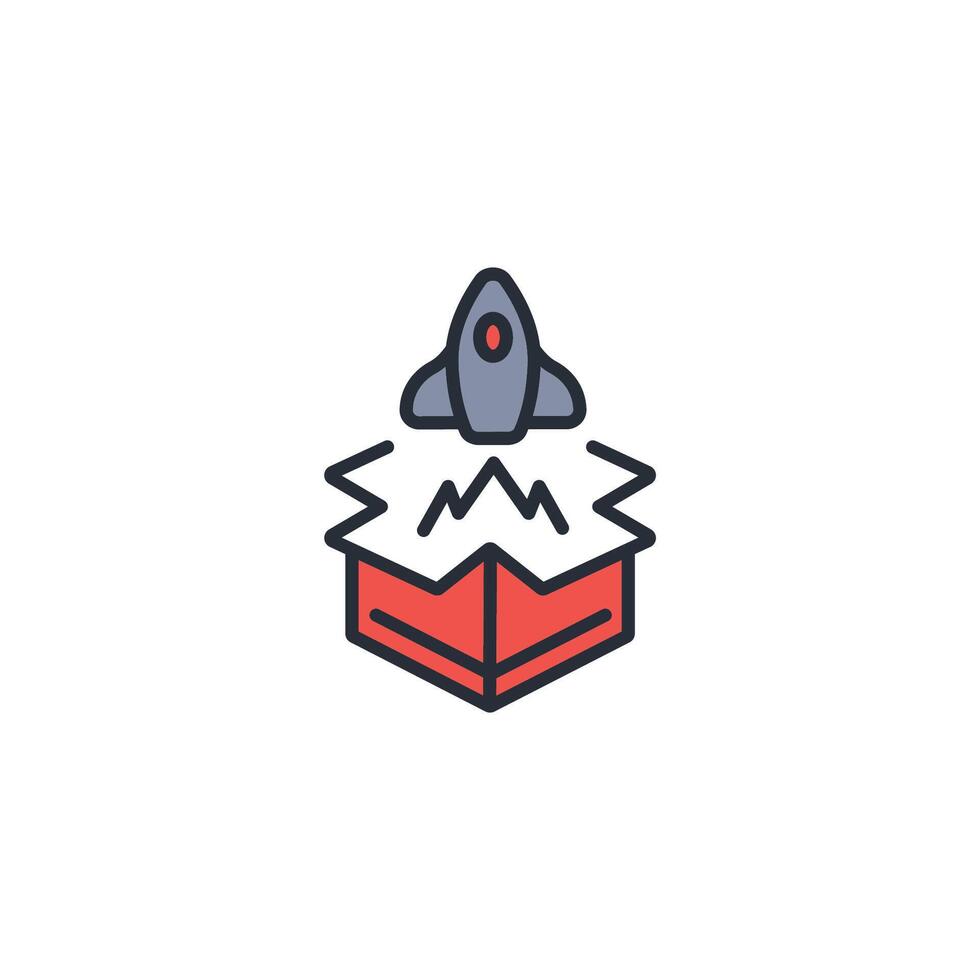 start up icon. .Editable stroke.linear style sign for use web design,logo.Symbol illustration. vector