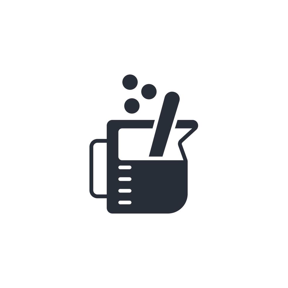 beaker icon. .Editable stroke.linear style sign for use web design,logo.Symbol illustration. vector