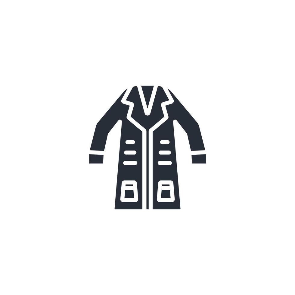 Lab Coat icon. .Editable stroke.linear style sign for use web design,logo.Symbol illustration. vector